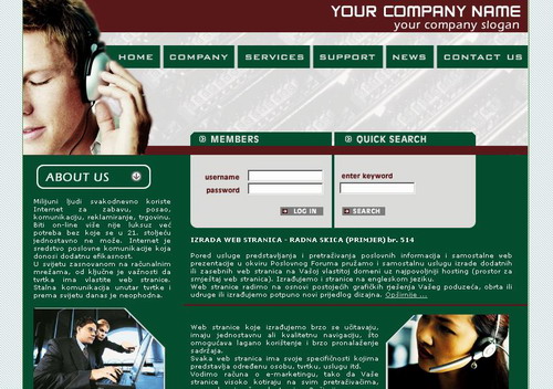 Web Templates - HTML designs, website graphics and web page backgrounds