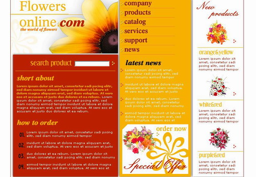 Web Templates - HTML designs, website graphics and web page backgrounds