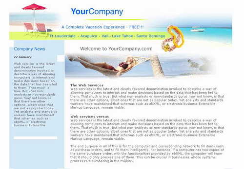 Web Templates - HTML designs, website graphics and web page backgrounds