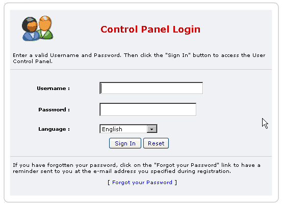 IZGLED CONTROL PANELA - LOGIRANJE