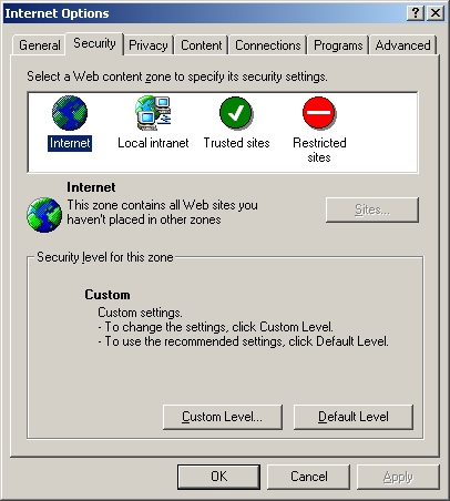 Internet Explorer - Podešavanje