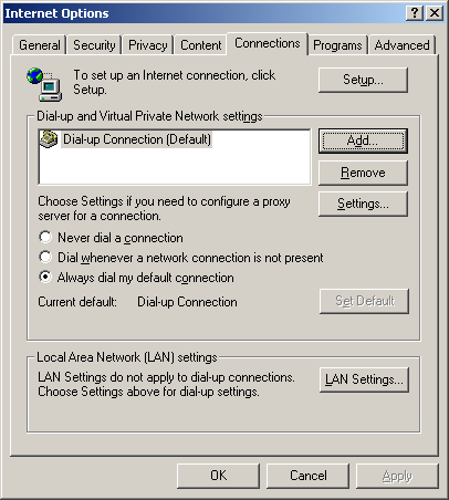 Internet Explorer - Podešavanje